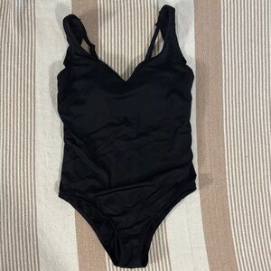 Target Black One-Piece Swimsuit - Classic Scoop Neck